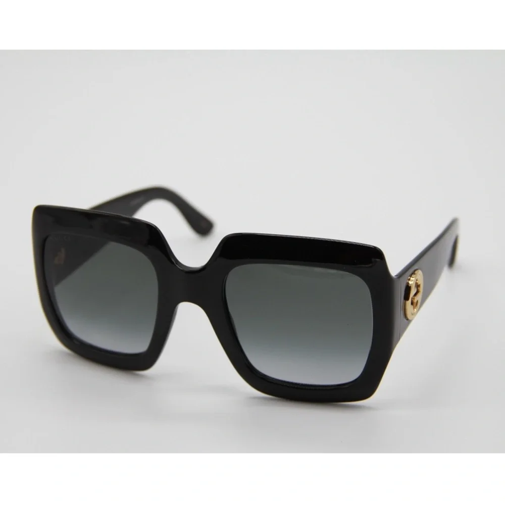 NEW GG0053SN 001 GUCCI WOMEN’S SUNGLASSES GG0053S 001 BLACK SUNGLASSES GG0053S - Picture 2 of 14